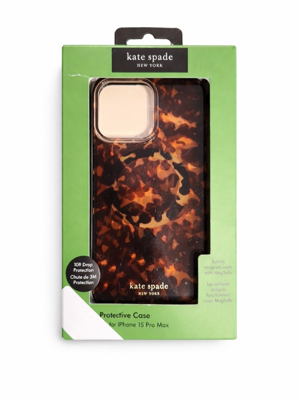 kate spade Tortoiseshell MagSafe iPhone 15 Pro Max Case - Brown & Black